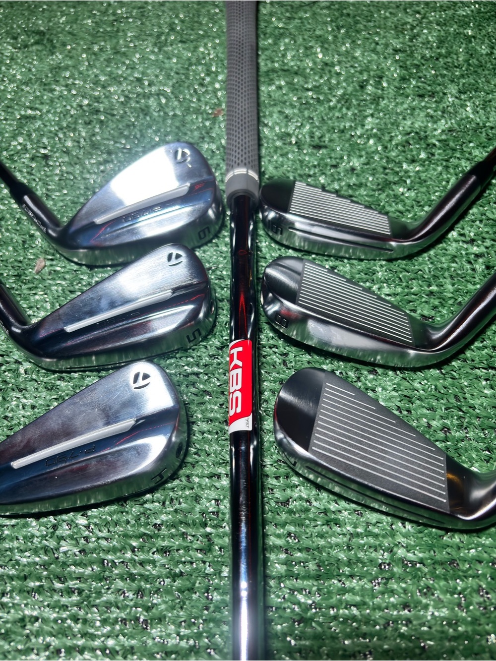 TaylorMade P790 2025Iron Set 4,5,6,7,8,9, PW KBS Steel regular